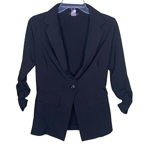 Elegant Black Women's Fitted Blazer Size M
